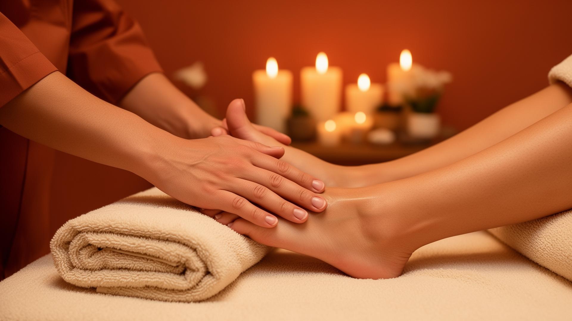 Професійний масаж стоп у затишній атмосфері спа